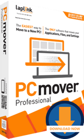 Laplink PCmover Professional boxshot left with download icon-2